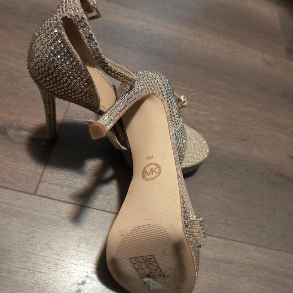 Michael Kors Size 8 Rhinestone Heels - Picture 4 of 4